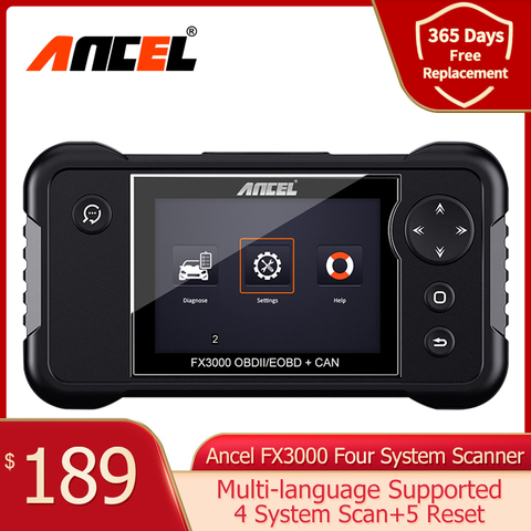 ANCEL FX3000 Professional OBD2 Automotive Scanner Airbag ABS AT SAS BMS Oil Reset OBD 2 Scanner Update Free Car Diagnostic Tool ► Photo 1/6