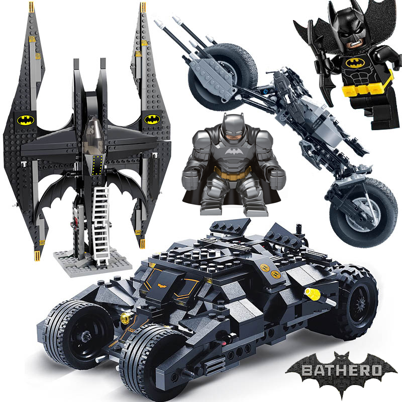 Batmobile Building Blocks Super Car Batman Tumbler Movies Figures Technic Brick 