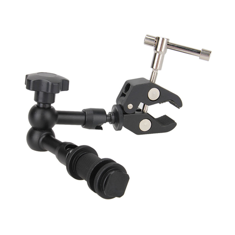 7 Inch Metal Adjustable Friction Articulating Magic Arm Super Clamp for Flash LCD Monitor LED Video Light DSLR Camera Accessory ► Photo 1/6