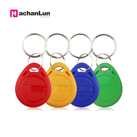 5/10pcs 125khz ID Tag Keyfobs RFID EM4100 TK4100 Proximity Chip Tags Card Sticker Key Fob Token Ring ► Photo 1/6