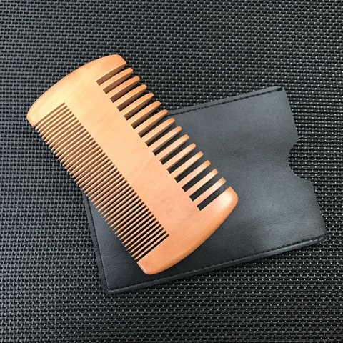 Natural Wood Hair Brush Hair Comb For Men Beard Care Anti-Static Wooden Comb Brushing Hair Care Tools ► Photo 1/6