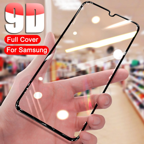 9D Tempered Glass on For Samsung Galaxy A10 A20 A30 A40 A50 A60 Screen Protector Glass Samsung A70 A80 A90 Glass M10 M20 M30 M40 ► Photo 1/6
