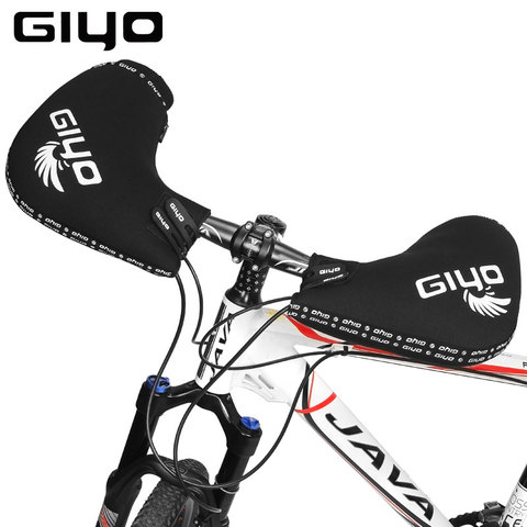 GIYO Winter Thermal Mountain Road Cycling Bike Bicycle Bar Mitts Mittens Gloves SBR Neoprene Handlebar Flat Drop Bar Cover ► Photo 1/6