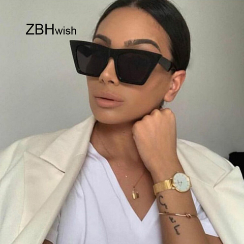 Fashion Square Sunglasses Women Designer Luxury Man/Women Cat Eye Sun Glasses Classic Vintage UV400 Outdoor Oculos De Sol ► Photo 1/6