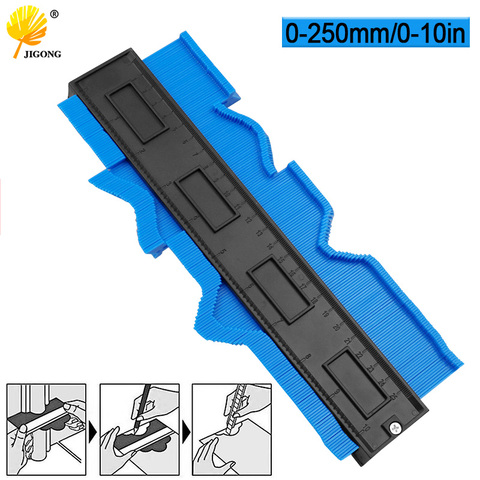 Multi-functio Contour Profile Gauge Tiling Laminate Tiles Edge Shaping Wood Measure Ruler ABS Contour Gauge Duplicator ► Photo 1/6