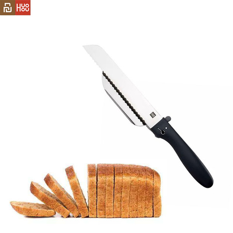 Youpin Huohou Stainess Steel Bread Knife 18CM Serrated Blade Sawtooth Sharpness Cutter Adjustable Slice Thickness Fruit Knife ► Photo 1/6