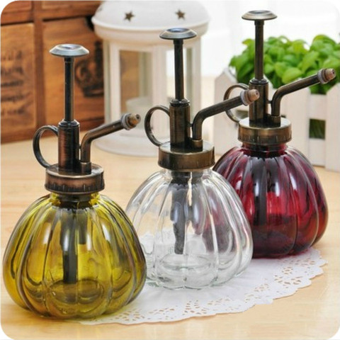 Gardening Plant Watering Cans Retro Antique Copper  Kettle Small Watering Can Pumpkin Glass Gardening Water Cans Garden Supply ► Photo 1/6