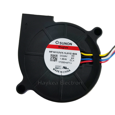 50mm Blower New For Sunon MF50152VX-1L01C-Q99 MF50152VX-1L01C-s99 5015 DC 24v 1.95W PWM blower Cooling fan 50*50*15MM ► Photo 1/5