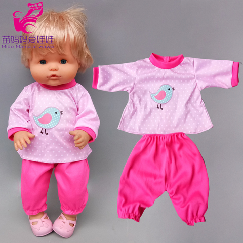 35 Cm Baby Doll Pink Clothes Trousers Fit 38cm Doll Nenuco Ropa Y Su Hermanita Coat Pants ► Photo 1/6