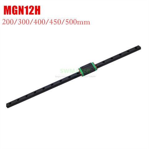 Black MGN12H Linear Guide and 300mm 350mm 400mm 450mm 500mm linear rails for Ender-3, Anycubic I3 mega, BLV MGN Cube 3d printer ► Photo 1/3