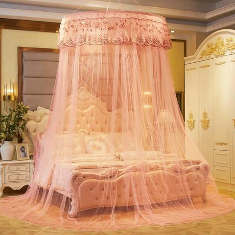 Kid Baby Bed Canopy Bedcover Mosquito Net Curtain Bedding Romantic Baby Girl Round Dome Tent Cotton ► Photo 1/6