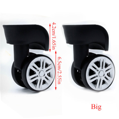 1Pair A08 Replacement Luggage Wheels for Suitcases Repair Hand Caster Wheels Parts Accessories Trolley Replacement Rubber Wheels ► Photo 1/1