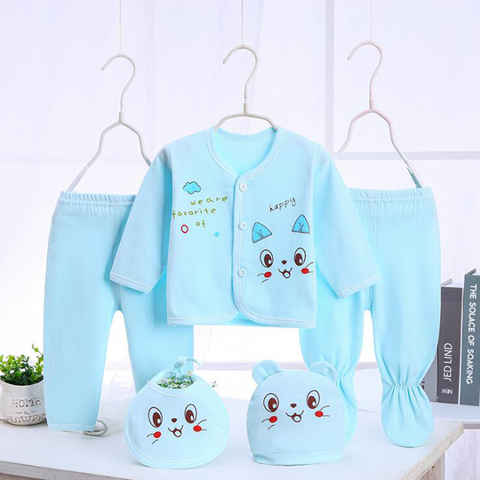 Bekamille Newborn baby sets ( 5pcs/set) infant underwear set unisex clothing suit more 20 styles ► Photo 1/6