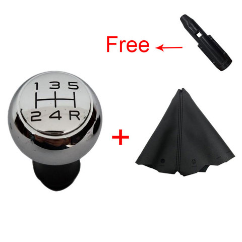 5 Speed Manual Car Gear Shift Knob VTS Sports And Leather For Peugeot 106 206 306 406 107 207 307 407 Triumph C5 Senna C2 ► Photo 1/6