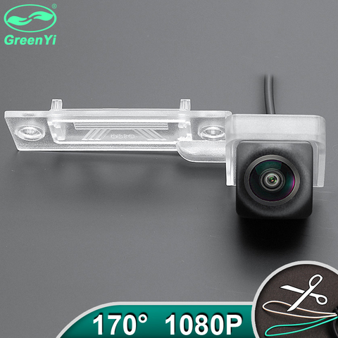 Full HD AHD 1080P Fisheye Lens Vehicle Reverse Backup Rear View Camera For VW Transporter T5 T30 Caddy Passat B5 Touran Jetta ► Photo 1/6