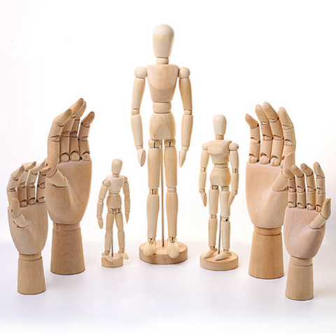 Mannequin Puppet Movable Joint Wood Decorative Model Man 4.33/5.5/6/8/12/16 Inch Artist Action Figure Prop Manikin Ornament ► Photo 1/6