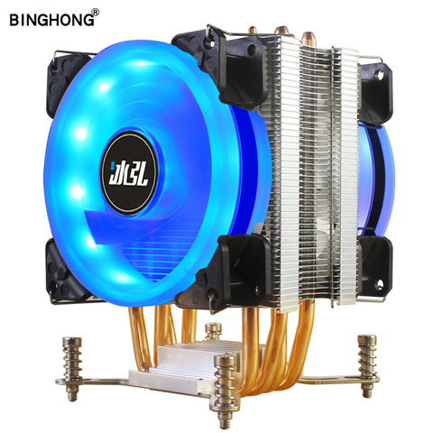 BINGHONG 4 Heatpipe CPU Cooler LGA 775 115X 1366 AMD3 AM4 X79X99 2011 Computer central processing unit cooling CPU Fan heat sink ► Photo 1/6