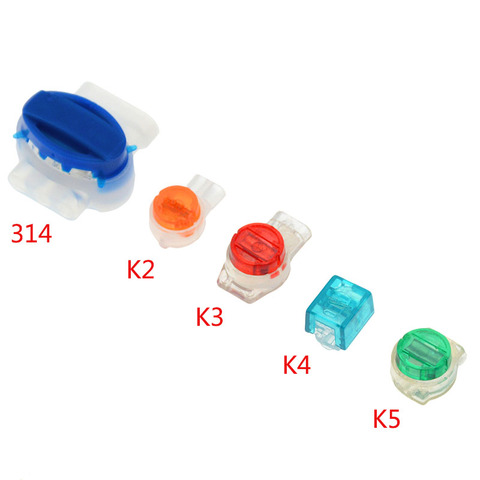 100pcs Connector Crimp Connection Terminals 314 K2 K3 K5 Connector Waterproof Wiring Ethernet Cable Telephone Cord Terminals ► Photo 1/5