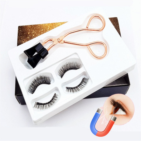 Lashes Magnetic Eyelashes Magnetic Lash Clip 3D Natural False Eyelashes Artificial Eyelashes Natural Hair Fake Eyelashes Clip ► Photo 1/6