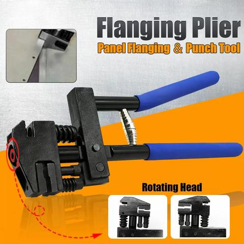 5mm Hole Punch Pliers Joggler Puncher Panel Flang Metal Repair Flanging Crimp Hand Tool Kit Set of tools Rotating Head Alloy ► Photo 1/6