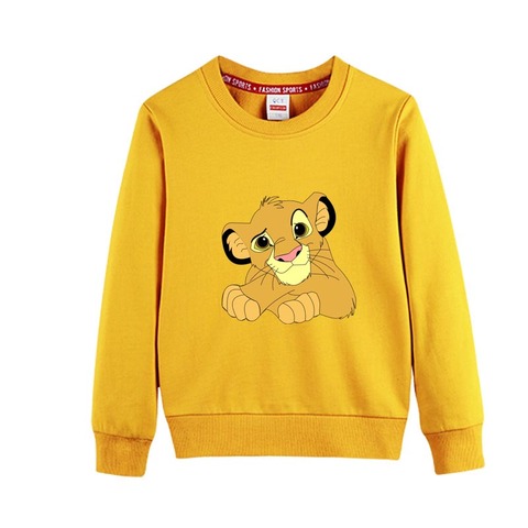 Lion King  Children Boys Sweatshirts Toddler Baby Girls Clothes 2022 Spring Autumn Cute Long Sleeve Fashion top ► Photo 1/6