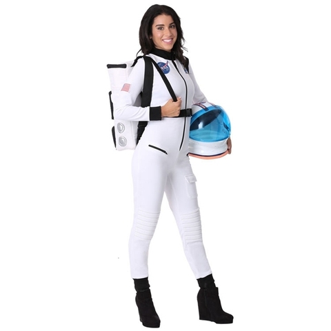 New astronaut cosplay suit without adult spacesuit helmet star party clothes performance Halloween props for women ► Photo 1/6