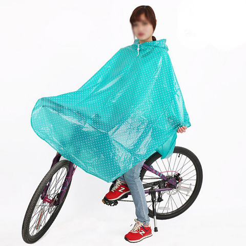 Fashion wave Bicycle Raincoat Men Women Rain Cape Poncho Hooded Windproof Rain Coat Mobility Scooter Cover Rain Coat ► Photo 1/6