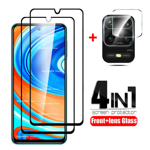 2-in-1 for Redmi Note 9 Pro Glass Camera Protective Glass for Xiaomi Redmi Note 9 Pro 9pro Max Note9pro Not9pro M2004J19G Films ► Photo 1/6