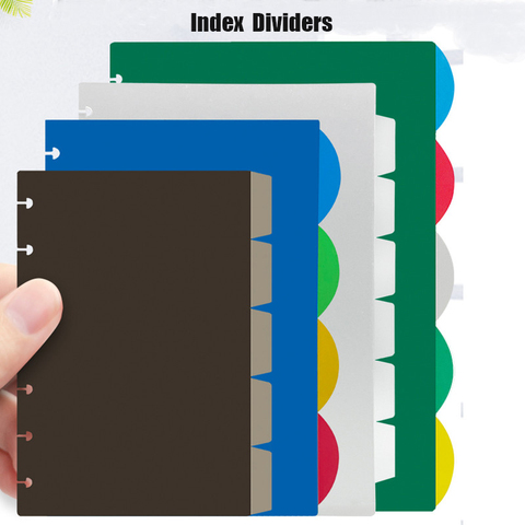 A4/A5/B6 Mushroom Holes Colorful Index Planner Dividers Journal Dividers for Discbound Notebooks Accessories ► Photo 1/6