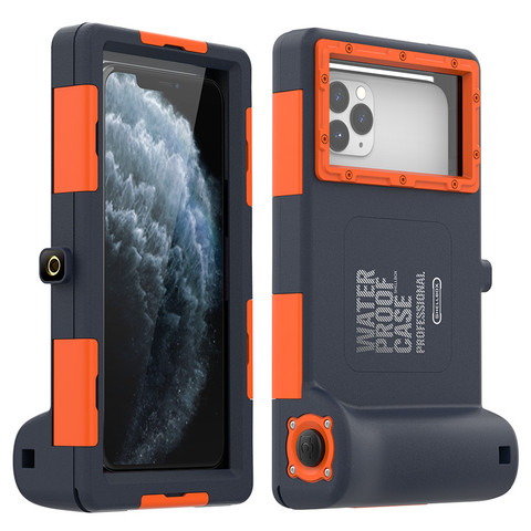 Professional 15M Deep Waterproof Case For iPhone 11 Pro 12 XR XS Max 8 7 6s 6Plus Samsung Galaxy Note20 10 9 8 S20 S10 S9 S8Plus ► Photo 1/6