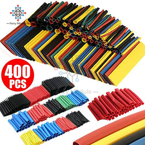 diymore 400PCS/Lot Polyolefin Heat Shrink Tube Set 8 Sizes 1-14mm 2:1 Heat Shrink Tubing Insulation Shrinkable Tube Wire Cable ► Photo 1/6