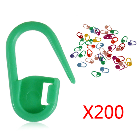 200 Pcs Locking Stitch Markers Resin Small Clip Knitting Tools Crochet Latch Knitting Accessories Needle Clip Hook ► Photo 1/6