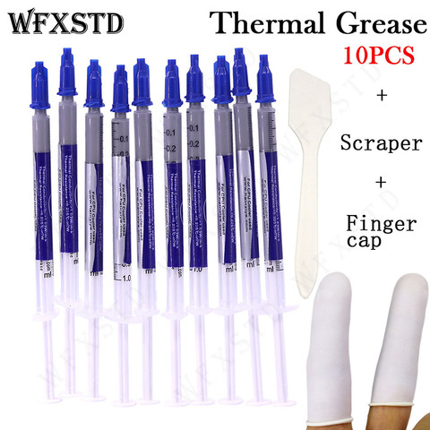 WFXSTD 10PCS New Thermal Grease Paste Compound Silicon Scraper CPU HeatSink Processor GPU Cooling silicone Fan Thermal Paste ► Photo 1/6