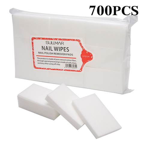 Dmoley 100/700 Pcs Lint-Free Wipes Napkins Nail Polish Remover Gel Nail Wipes Nail Cutton Pads Manicure Pedicure Gel Tools ► Photo 1/6