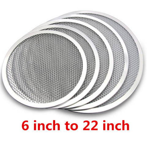 Mesh Grill Pizza Screen Round Baking Tray Accessories Net Kitchen Tools Ovens Kit Molds for Pizza, Shape Pizza, Pizza Grid tray ► Photo 1/6