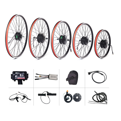 Electric bike kit 36V 250W 350W 500W 20-29inch 700C brushless gear direct motor Ebike conversion kit with waterproof connector ► Photo 1/6