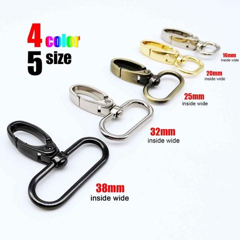 Metal Swivel Lobster Leather Bag Handbag Purse Shoulder Strap Belt Clip Trigger Buckle Keychain Key Ring Dog Chain Collar Clasp ► Photo 1/6