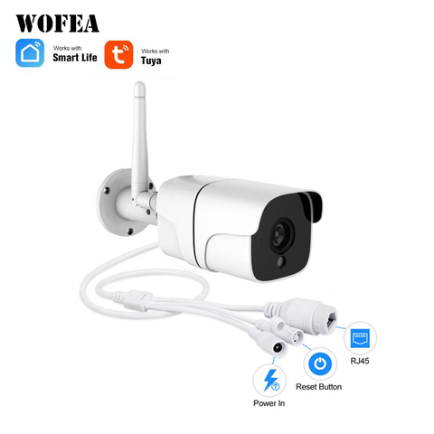 WOFEA Tuya Smart Life Cloud Wireless Wifi IP Outdoor Camera 2MP Intelligent Auto Tracking Of Human1080P IP66 Waterproof W RJ45 ► Photo 1/5