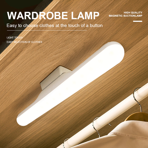 2022 New Dropship USB Charging LED Table Lamp Hanging Magnetic Night lights Adjust brightness Desk Lamp Cabinet Wardrobe lamp ► Photo 1/6