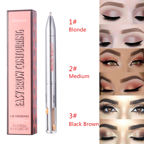 4 in1 Easy to Wear Eyebrow Pen Defining Highlighting Brow Microblading ► Photo 1/6