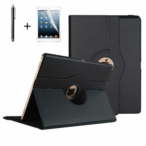 2015/2017 360 Degrees Rotating PU Leather Flip Cover Case For iPad Pro 12.9 Case Smart Tablet Case Auto Sleep / Wake A1670 A1584 ► Photo 1/6