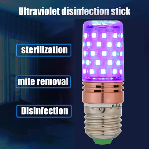 E27 60 LED UVC Germicidal Corn Lamp UV Sterilizer Light Bulb Kill Dust Ultraviolet Disinfection Sterilization Lamp Clean Air ► Photo 1/1