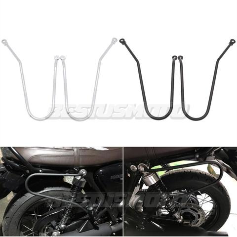 Motorcycle Pannier Rail Saddlebag Supports Guard Bars For Triumph Bonneville T120 T100 Thruxton 1200 Street Twin/Cup 2016-2022 ► Photo 1/6