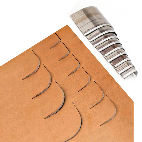 Enhanced 10pcs/box Leather Wallet Corner Trimmer Handwork Leather Belt Corner Punch Cutter Japan Steel Leather Fillet ► Photo 1/6