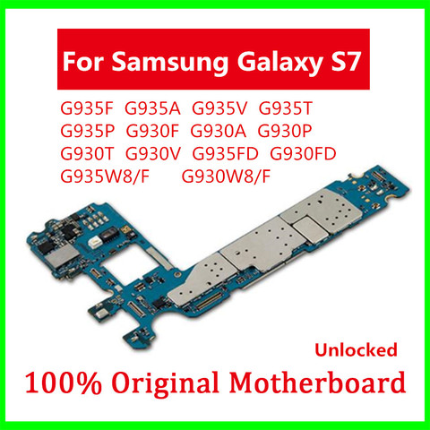 Motherboard For Samsung Galaxy S7 G935F G935A G935V G935T G935P G930F G930A G930P G930T G930V G935FD G930FD G935W8/F G930W8/F ► Photo 1/1