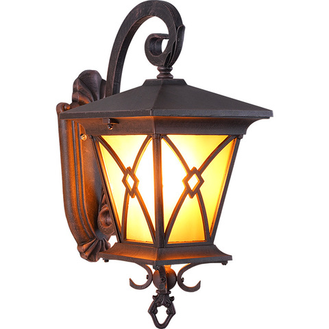 Outdoor wall lamp waterproof European retro loft porch industrial wind balcony Nordic exterior wall light garden light ► Photo 1/6