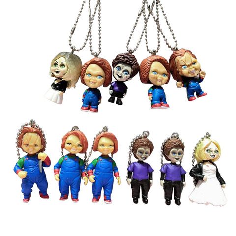 NECA Scary chucky Figure Toys Horror Movies Child's Play Bride of Chucky pendant keychian Doll toy ► Photo 1/6