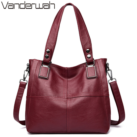 Luxury Famous Brand Women's Soft Leather Handbags Large Capacity Tote Bag Shoulder Crossbody Bags For Women 2022 High Quality ► Photo 1/6