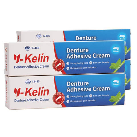 Denture Adhesive Cream 40gr /1.4oz, 4 pack. Adhesive Glue for Denture Fixation ► Photo 1/6