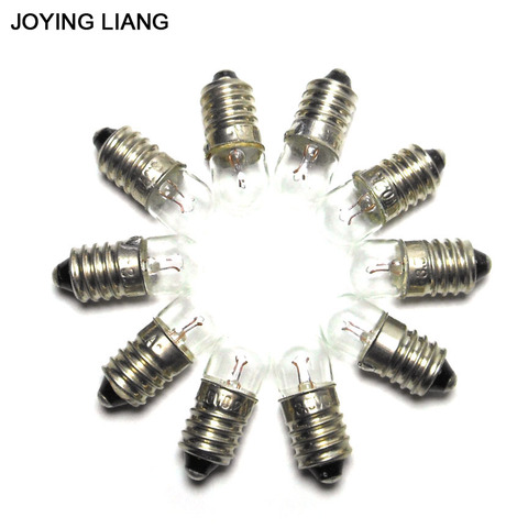 JOYING LIANG 3.5V 0.2A Light Beads E10 Screw Lamp Bulb Flashlight Accessories (10pcs/lot) ► Photo 1/3